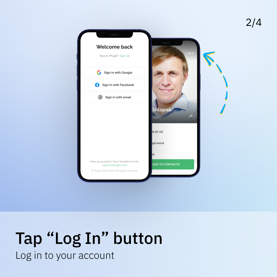 contact info slide